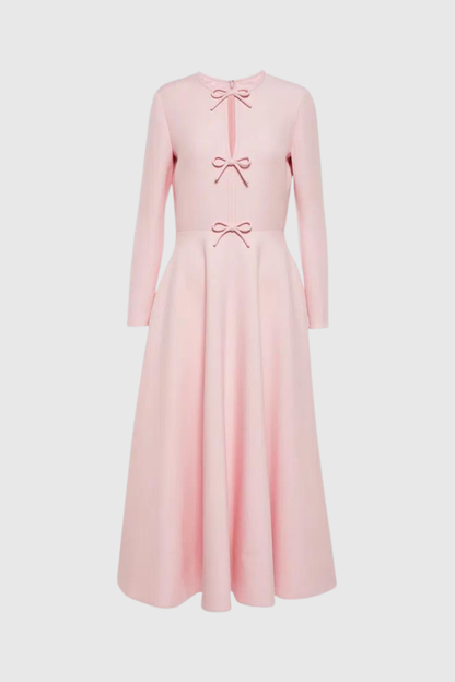 Luna | White Maxi Dress for Women with Elegant Patchwork and Ruffles-6
