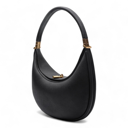 Variant image for Luna | Crescent Leather Tote Bag - Elegant & Spacious Onyx Design-1