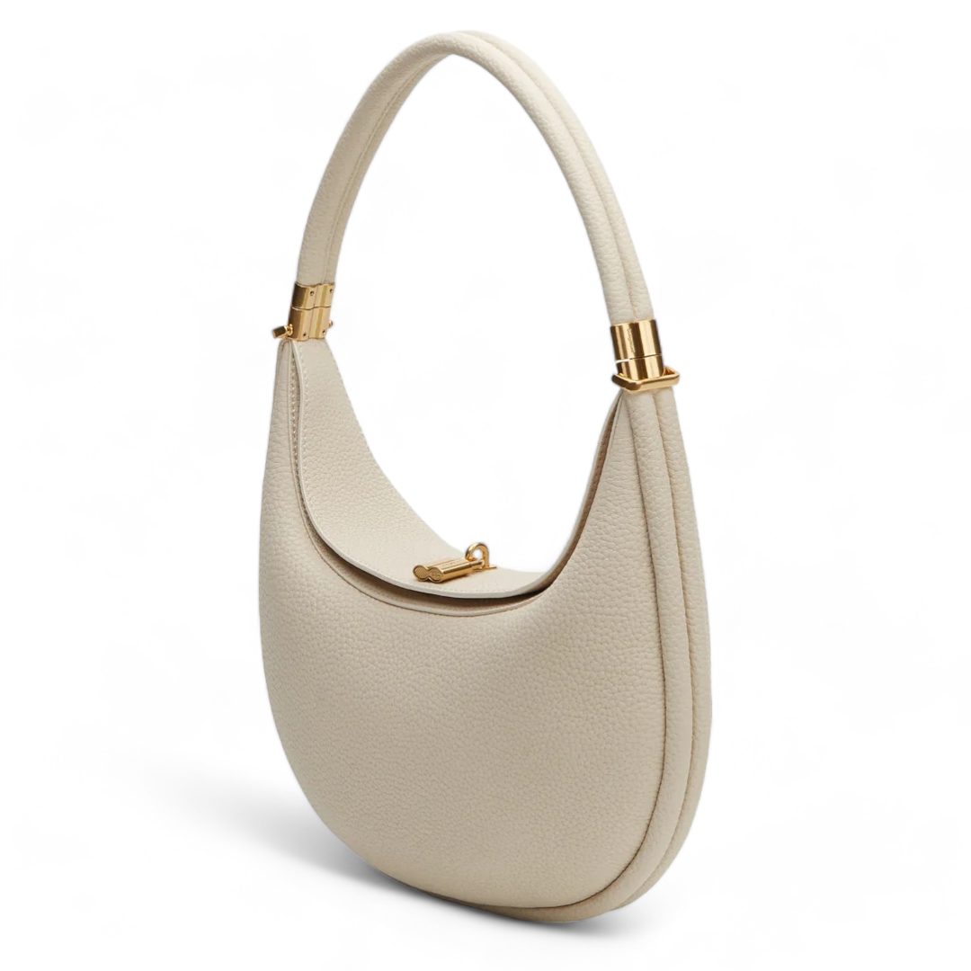 Variant image for Luna | Crescent Leather Tote Bag - Elegant & Spacious Onyx Design-2