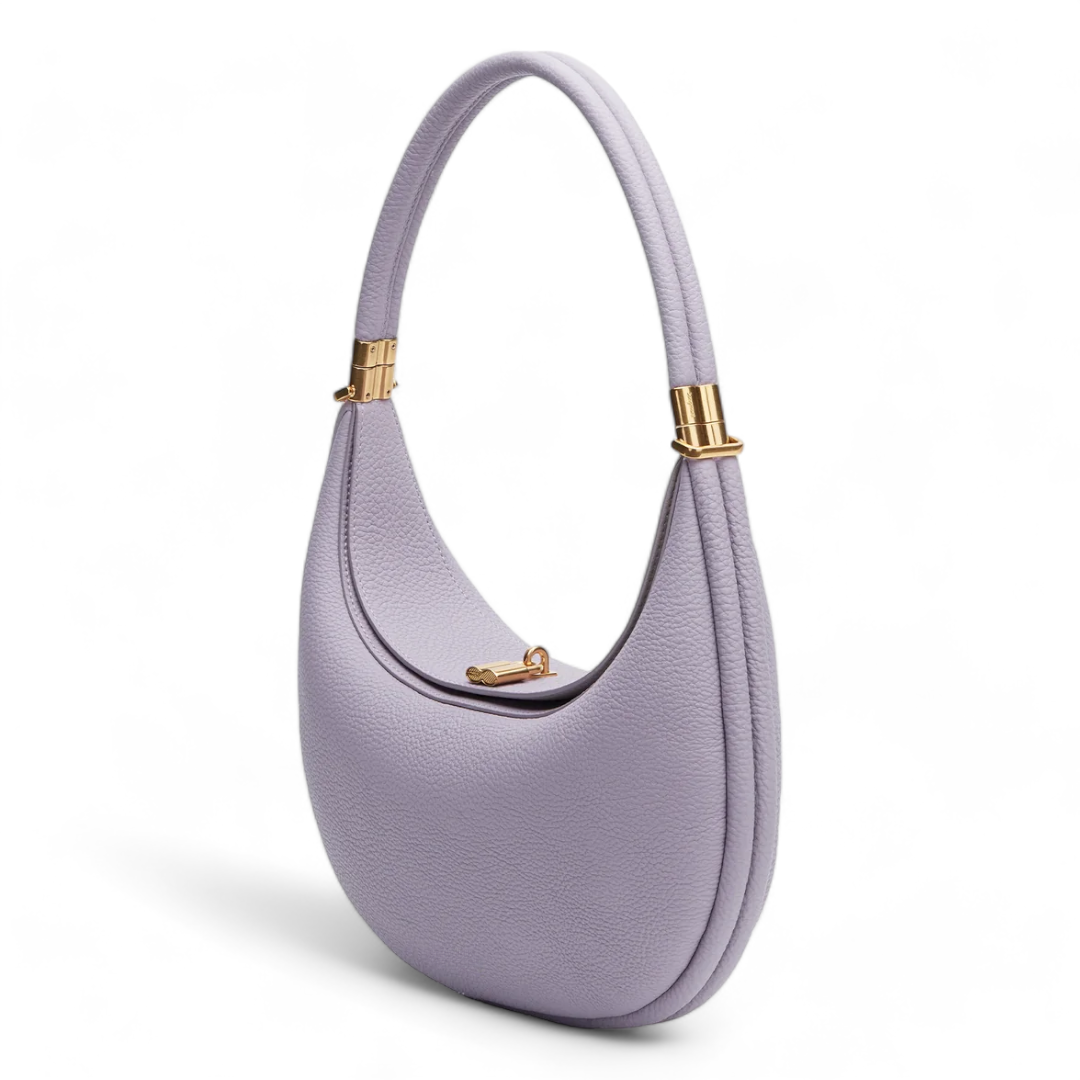 Luna | Crescent Leather Tote Bag - Elegant & Spacious Onyx Design-3