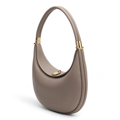 Luna | Crescent Leather Tote Bag - Elegant & Spacious Onyx Design-4