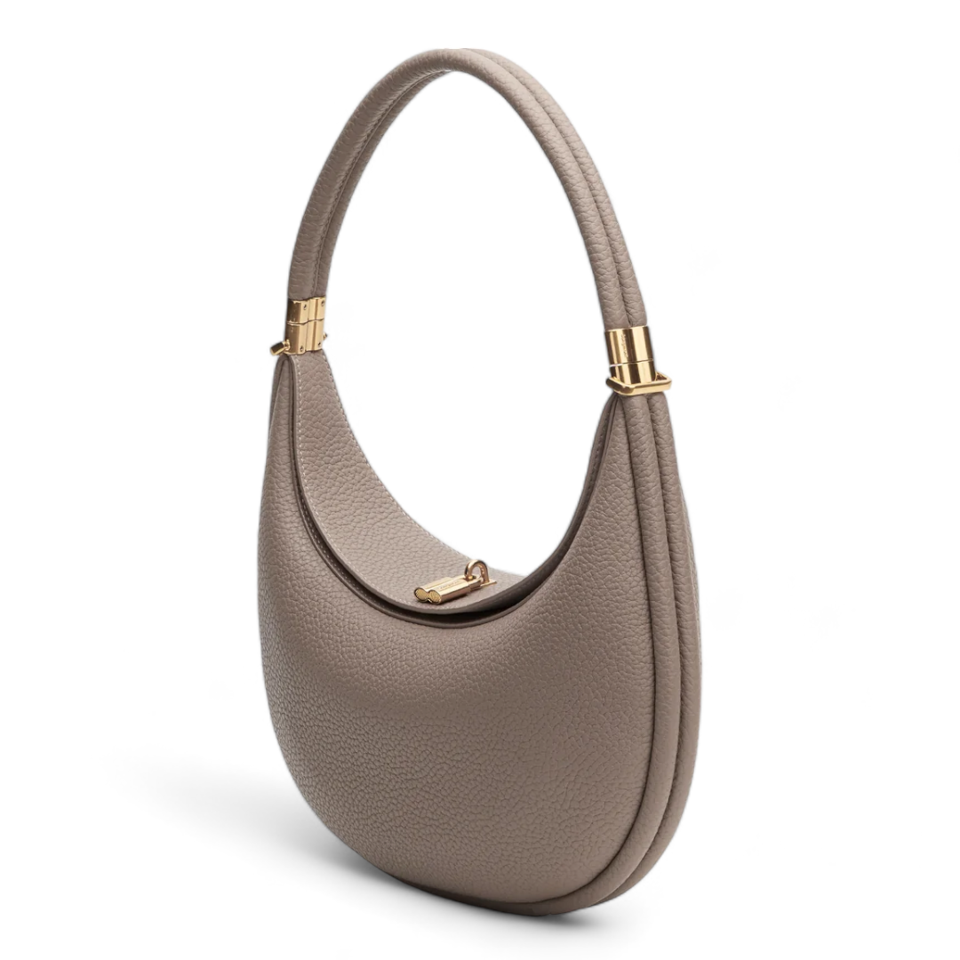 Variant image for Luna | Crescent Leather Tote Bag - Elegant & Spacious Onyx Design-4