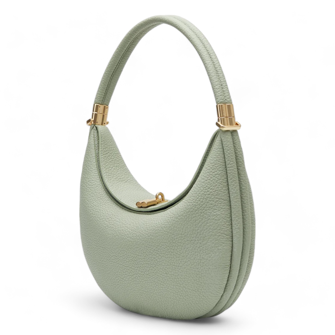 Luna | Crescent Leather Tote Bag - Elegant & Spacious Onyx Design-5