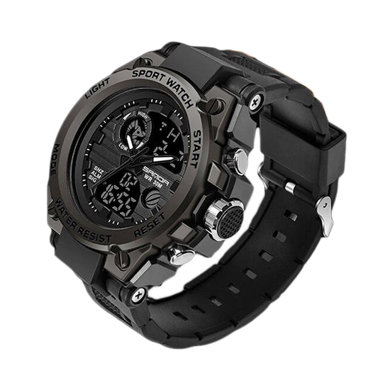 Tough Outdoor Men's Watch – Waterproof Analog Digital Watch - Luxivelle