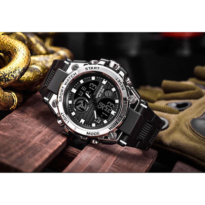 Tough Outdoor Men's Watch – Waterproof Analog Digital Watch