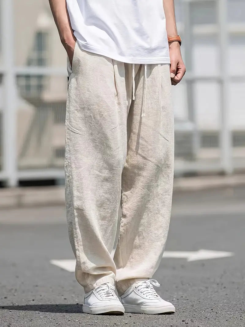 Men's Breathable Lightweight Summer Pants Loose Fit - Luxivelle