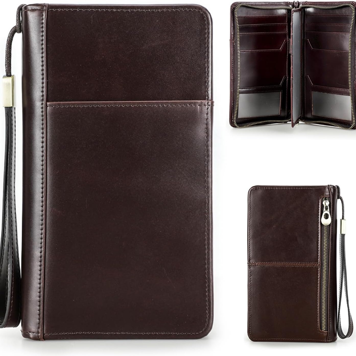 Premium Leather Passport Wallet with RFID Protection