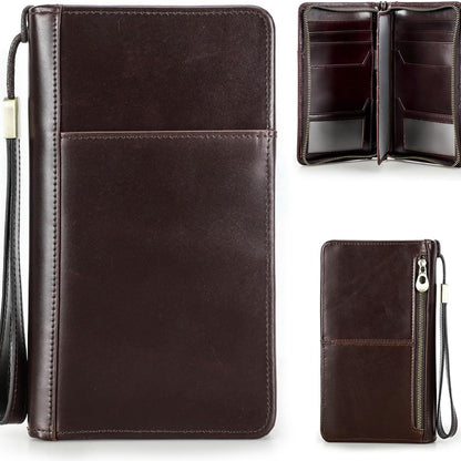 Premium Leather Passport Wallet with RFID Protection