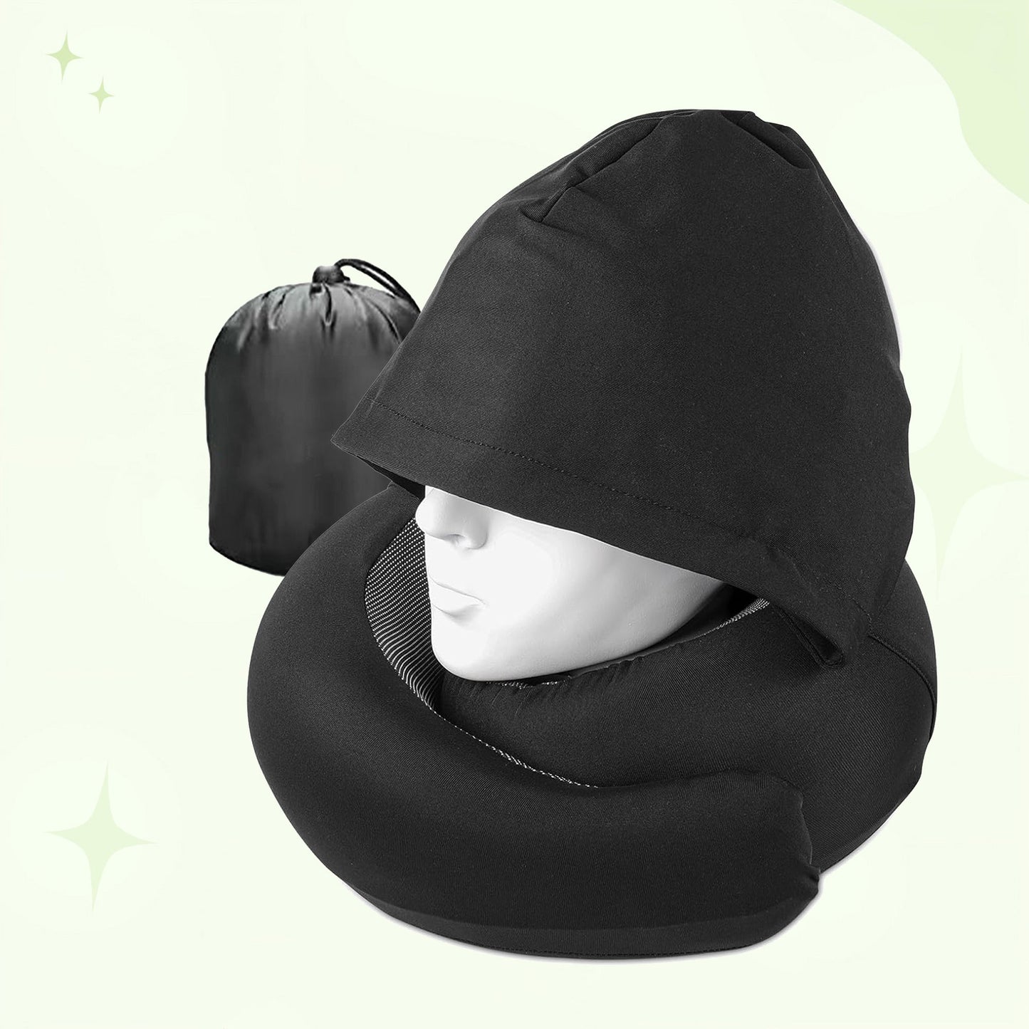 Premium Memory Foam Travel Pillow for Comfortable Sleep
