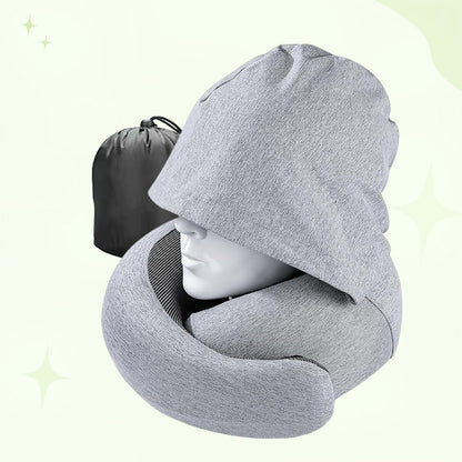 Premium Memory Foam Travel Pillow for Comfortable Sleep