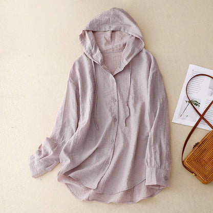 Comfortable Button Front Sweatshirt Jacket - Luxivelle