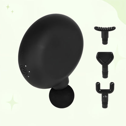 Compact Handheld Muscle Massager - Quiet 4 Tip Percussion Gun