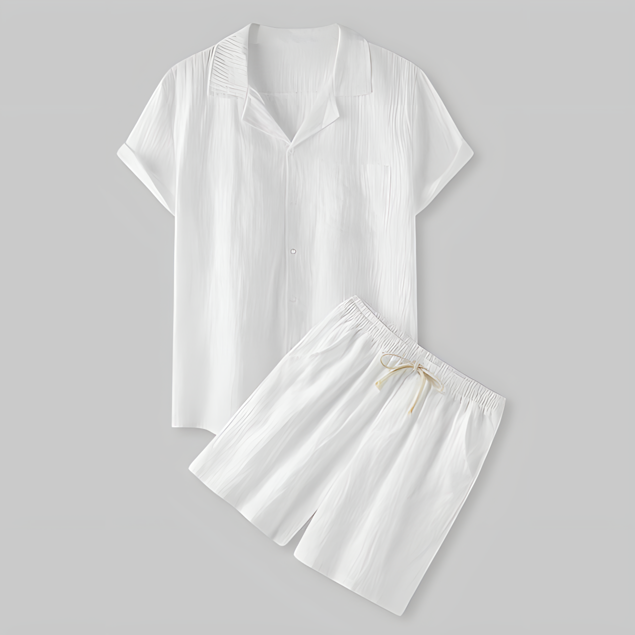 Men's Lightweight Summer Two Piece Cotton Suit