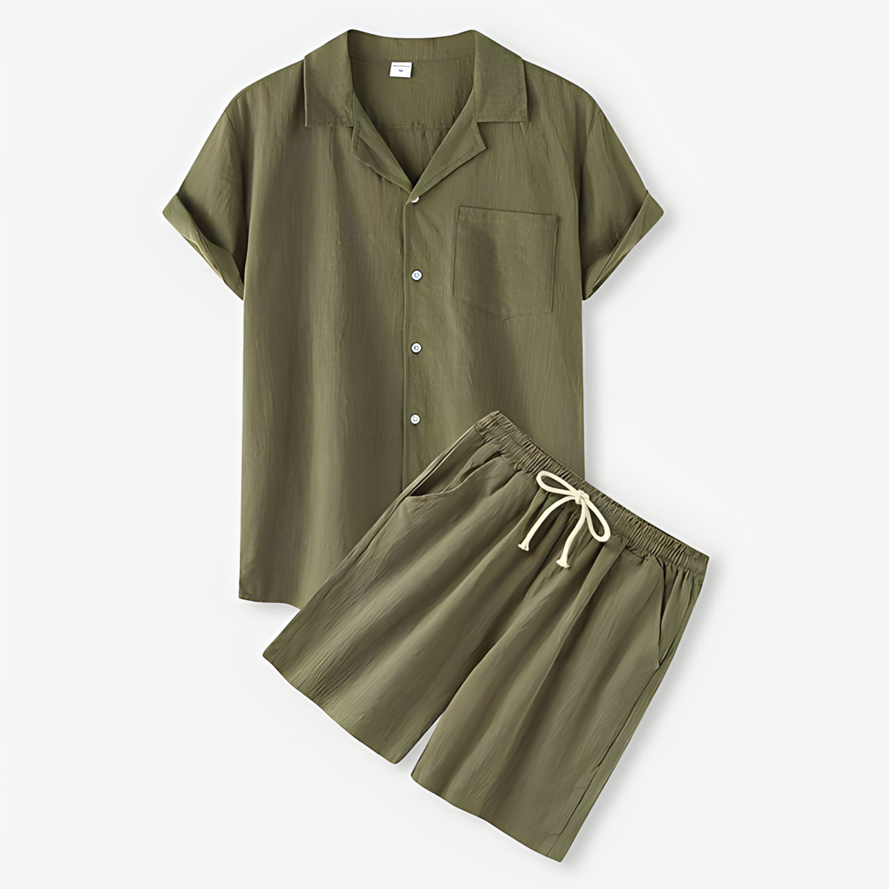 Men's Lightweight Summer Two Piece Cotton Suit