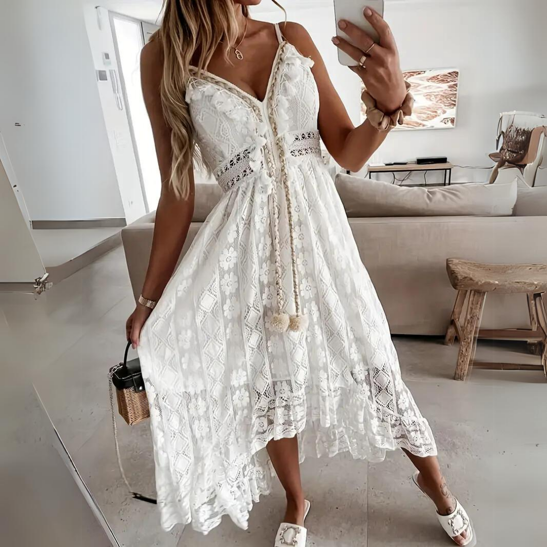 Vintage Floral Knee Length Party Dress