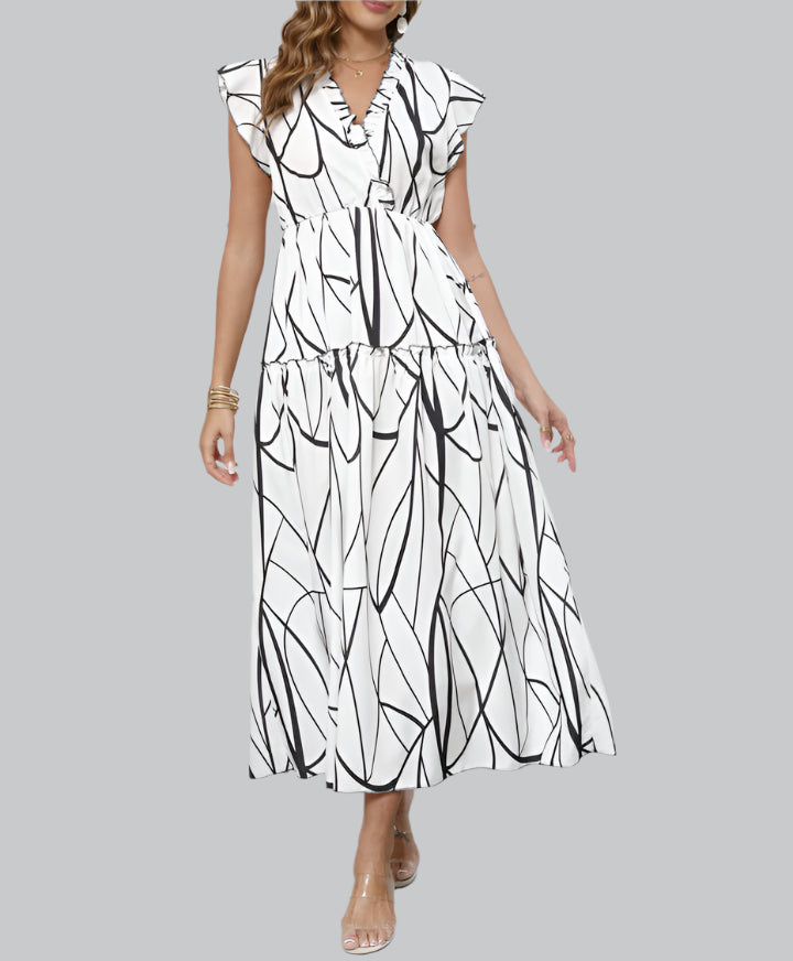Maria | Airy V-neck summer maxi dress