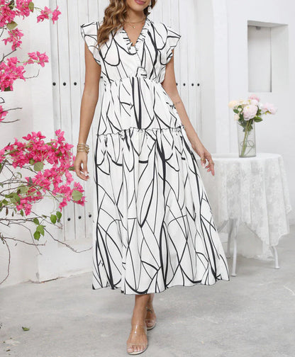 Maria | Airy V-neck summer maxi dress