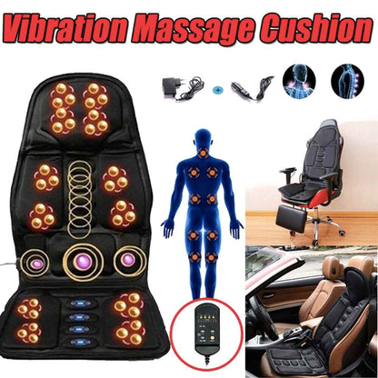 Warm Massage Seat Cushion for Back and Neck Relief