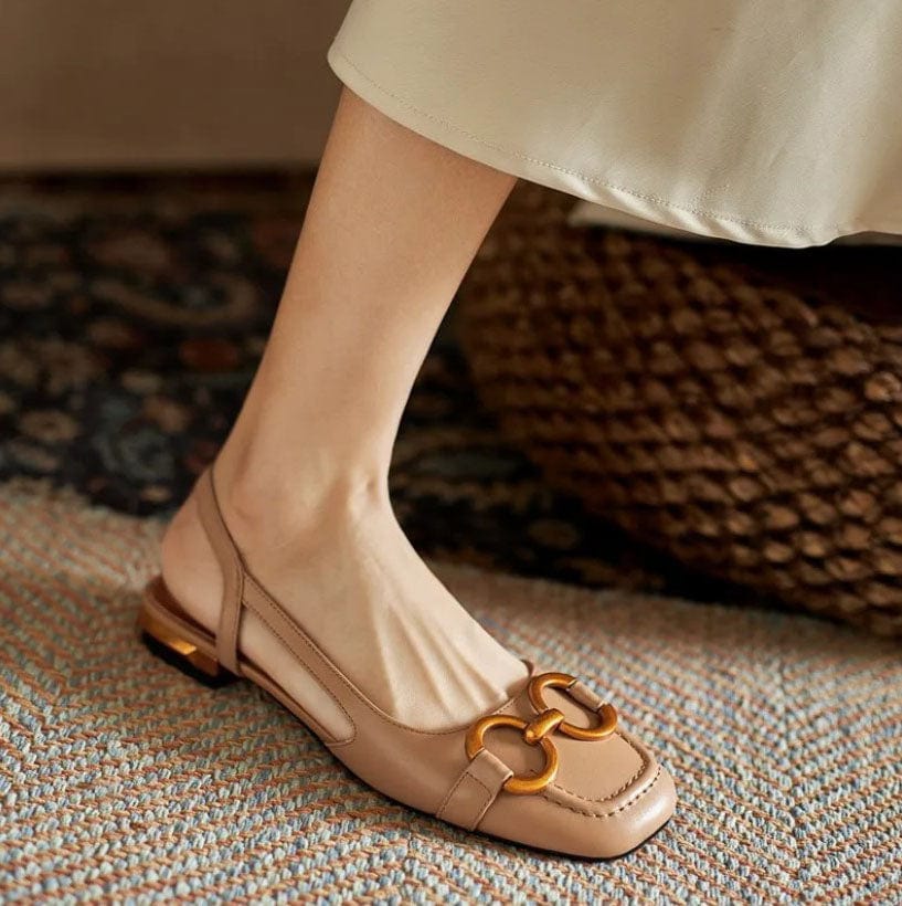Elegant High Heel Slingback Shoes
