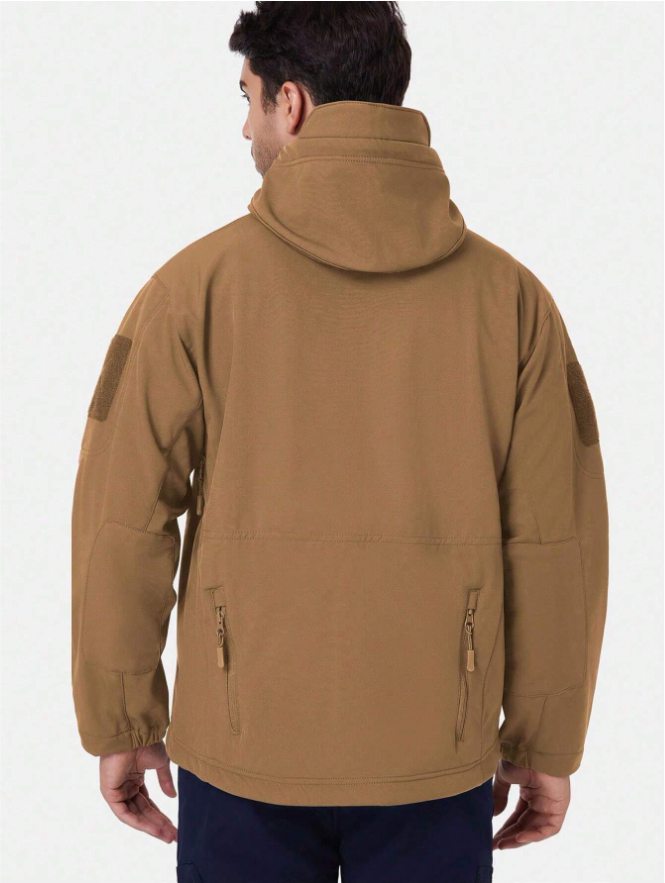 Waterproof Windproof Outdoor Jacket with Fleece and Pockets