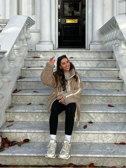 Cozy Fleece Teddy Bear Jacket