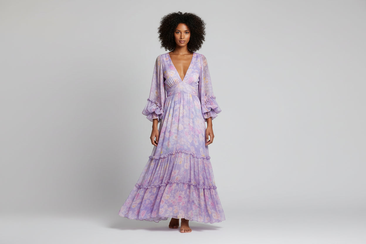 Elegant Women's Floor Length Maxi Dress - Luxivelle