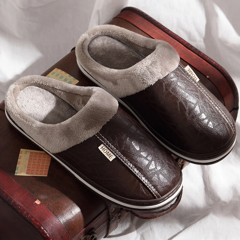 Men's Classic Faux Fur Slip On Sandals