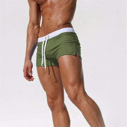 Men's Quick Dry Beach Shorts with Elastic Waist