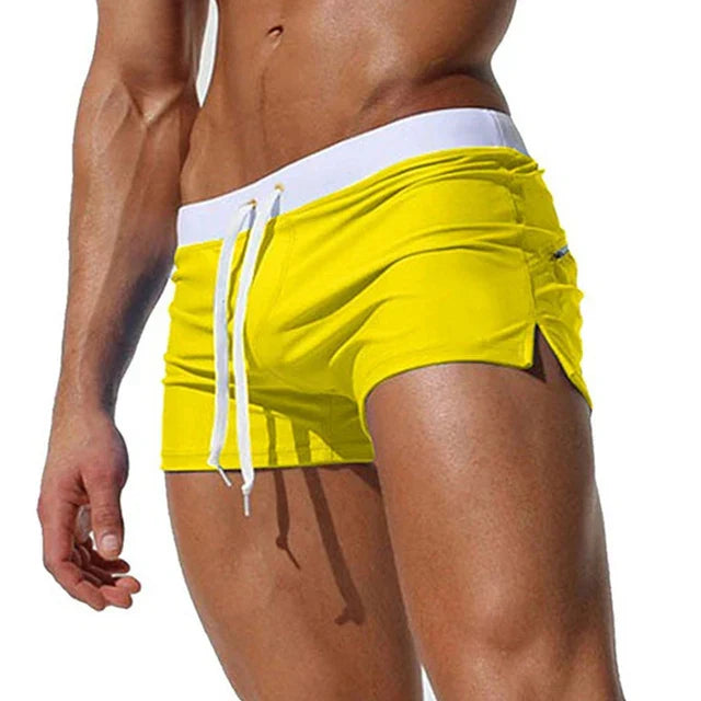 Men's Quick Dry Beach Shorts with Elastic Waist