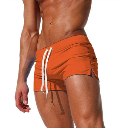 Men's Quick Dry Beach Shorts with Elastic Waist