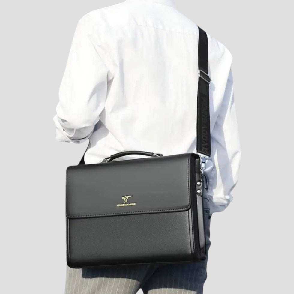 Men's Business Shoulder Bag Compact Organiser Briefcase 1