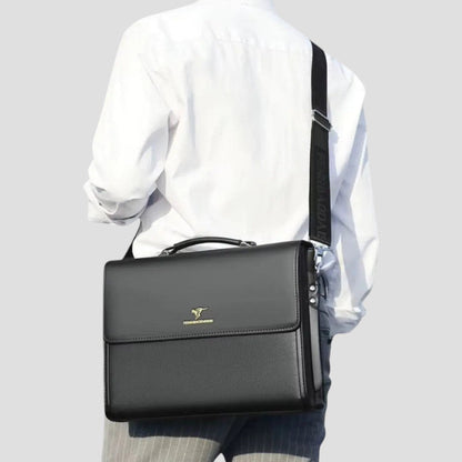 Men's Business Shoulder Bag Compact Organiser Briefcase 1