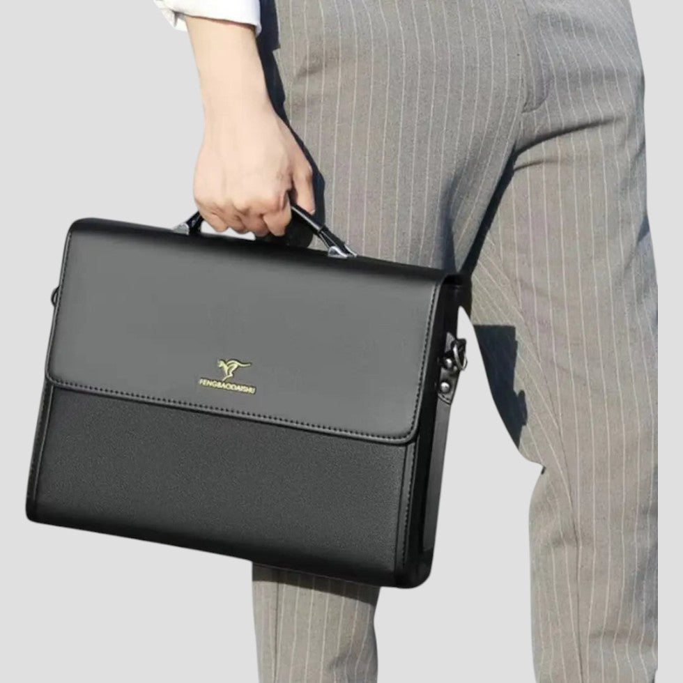 Men's Business Shoulder Bag Compact Organiser Briefcase 2