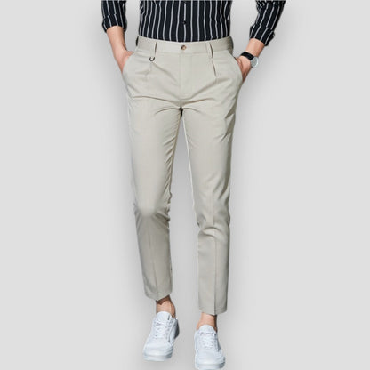 Men's Chino Trousers Stretchy Slim Fit Casual Pants 3