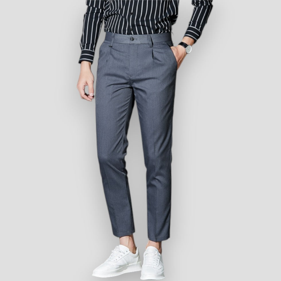 Men's Chino Trousers Stretchy Slim Fit Casual Pants 6