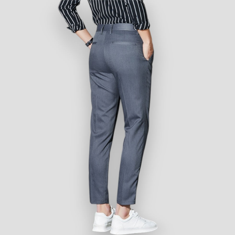 Men's Chino Trousers Stretchy Slim Fit Casual Pants 8