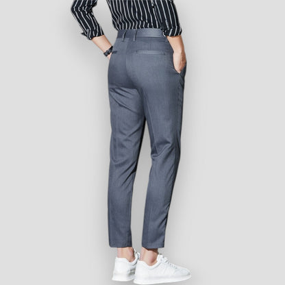 Men's Chino Trousers Stretchy Slim Fit Casual Pants 8