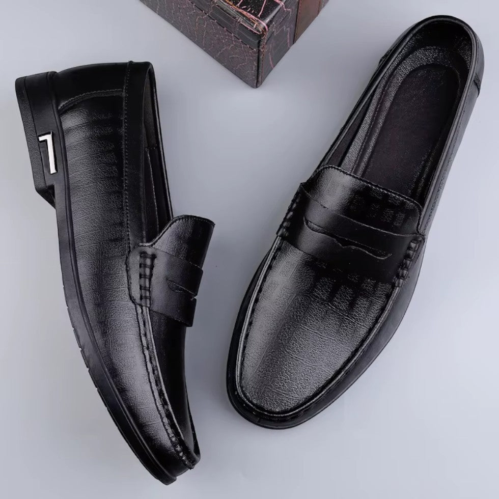 Men's Leather Loafers Slip-On Casual Shoes 1