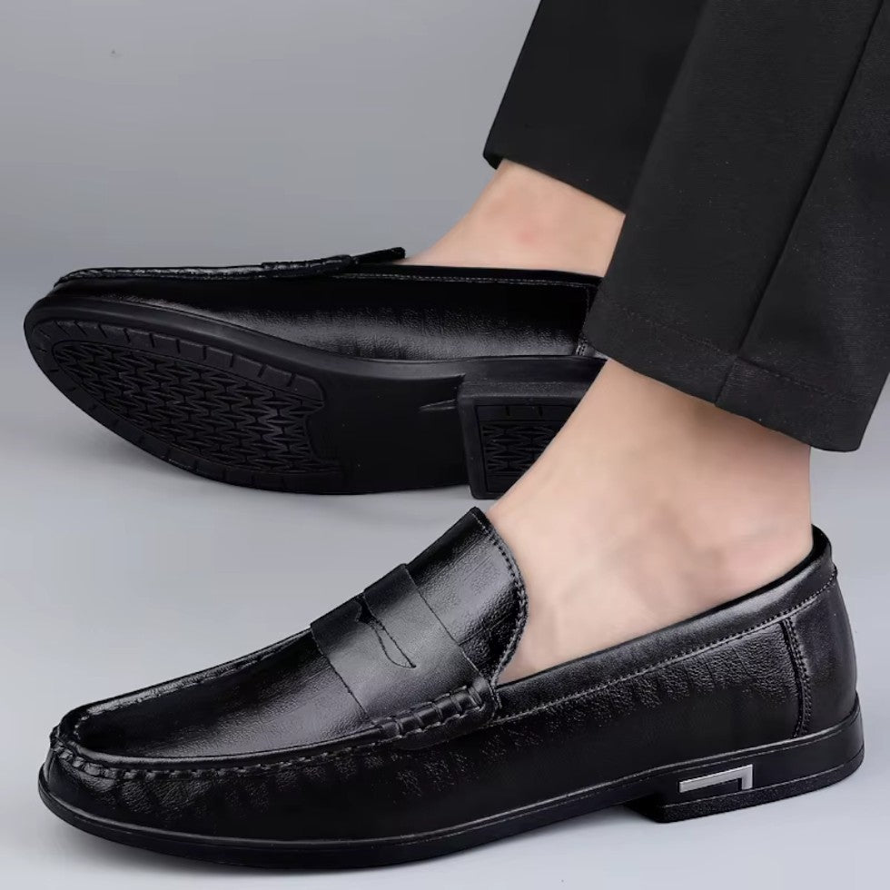 Men's Leather Loafers Slip-On Casual Shoes 2