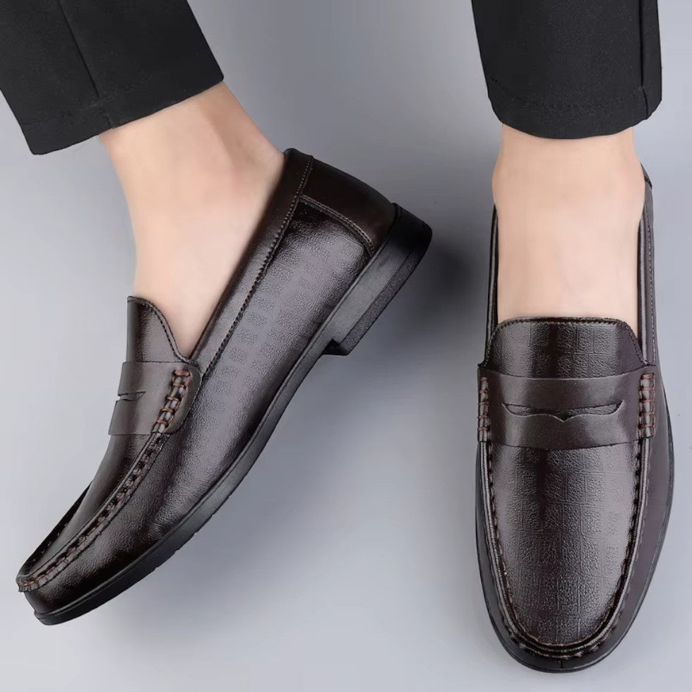 Men's Leather Loafers Slip-On Casual Shoes 5