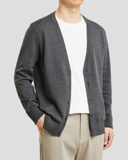 Men's Lightweight Knitted Cardigan With Buttons 0