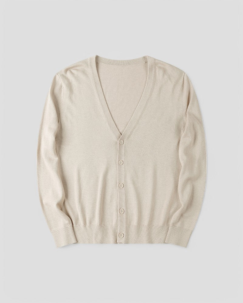 Men's Lightweight Knitted Cardigan With Buttons 7