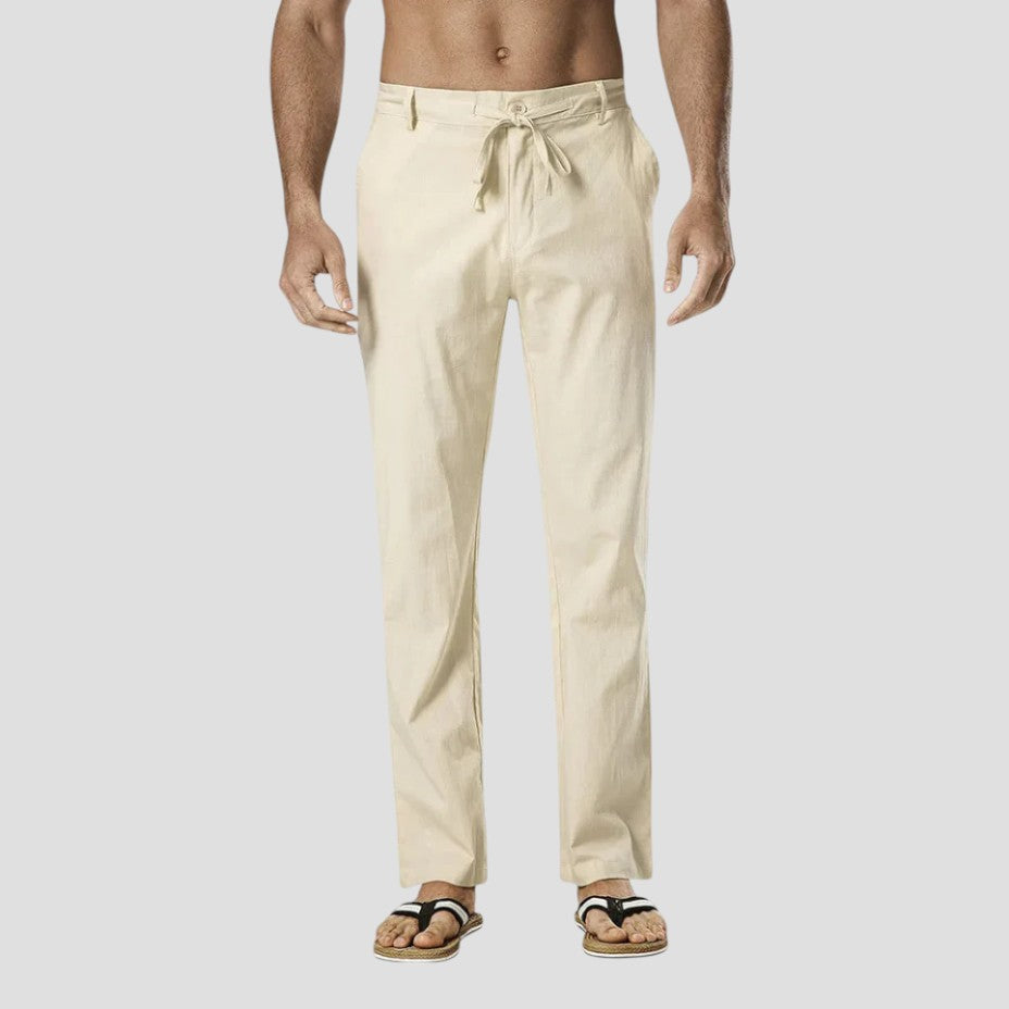 Men's Linen Trousers Summer Pants 2