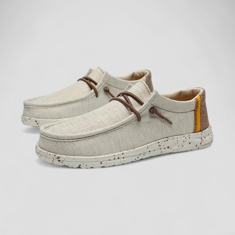 Men's Orthopedic Cotton Slip On Lightweight Woven Loafers 5