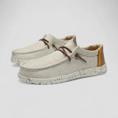 Men's Orthopedic Cotton Slip On Lightweight Woven Loafers 5