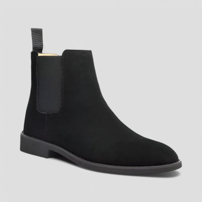 Men's Suede Chelsea Boots Classic Slip-On Smart Casual Footwear 0