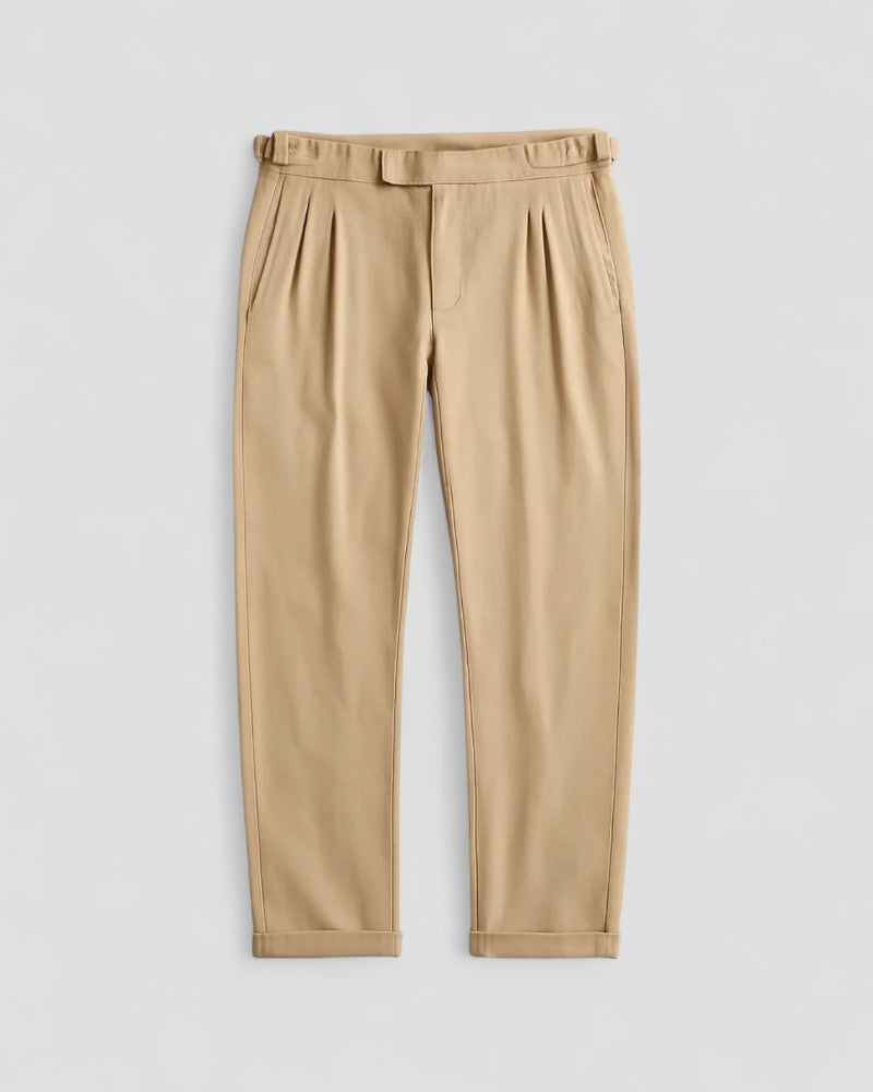 Men's Vintage Cotton Blend Straight Leg Trousers 0