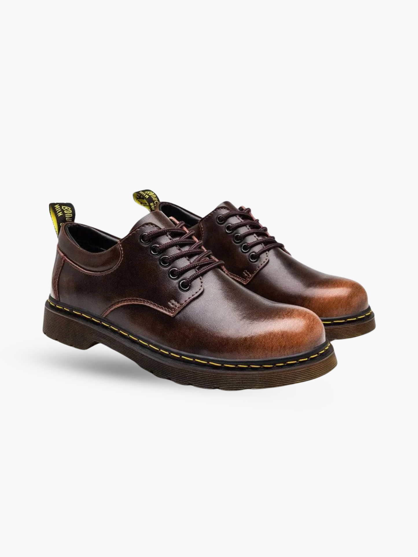 Classic Brown Leather Dress Shoes For Men