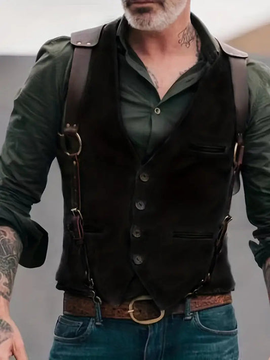 Classic Reversible Men's Waistcoat - Luxivelle