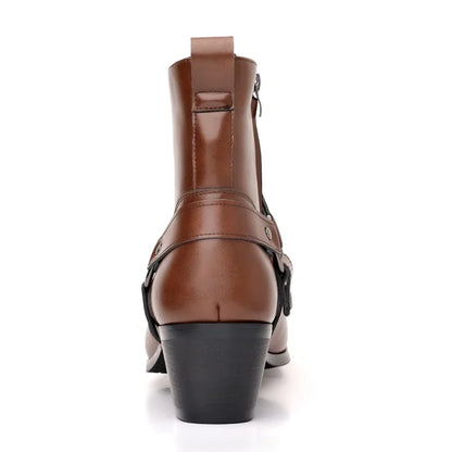 Rugged Men's Western Ankle Boots